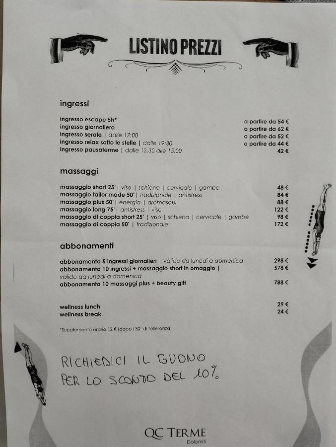 B And B Nonna Rosa Vista Lagorai Capriana 外观 照片
